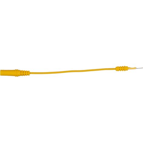 KS Tools 4,0 mm Eingangsbuchse auf 0,8 mm Prüfadapterstecker flach (gelb) (1/2)
