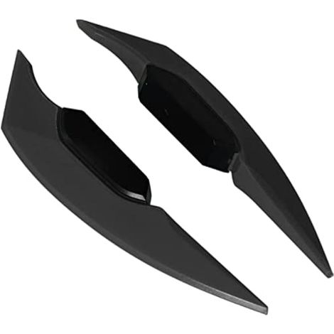 1 paire d'ailettes de protection pour moto, ailerons aérodynamiques, déflecteurs de vent universels pour motos et vélos électriques (noir)