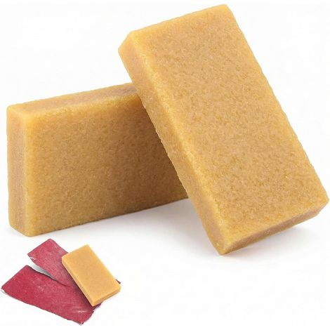 2pcs Bloc de Nettoyage pour Bande Abrasive et Disque de Meulage - 200x40x40 mm - Caoutchouc Naturel (1/5)