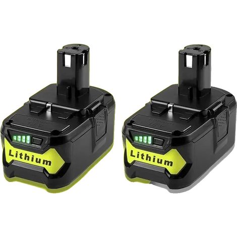 Batterie, 8000mAh Kapazität, kompatibel mit Universal ONE+ Werkzeugen, für Ryobi 6.0Ah 2 Stück (1/2)