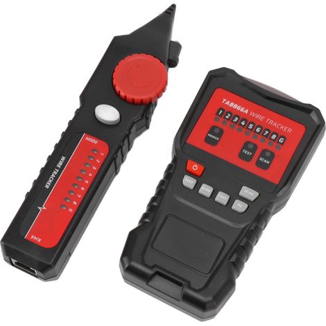 Elektrischer Kabeltester mit LED-Anzeige, Netzwerk- und Mobilfunkkabelsucher, Empfänger (1/5)