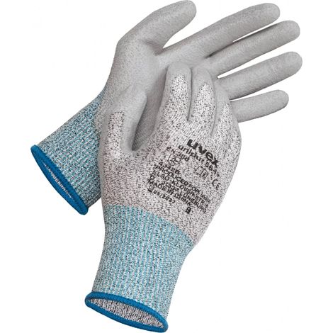 Gants de manutention Uvex Uvex Unidur 6649 taille 9, Résistant aux coupures, 1 Paire, Bleu ( Prix pour 1 paire )