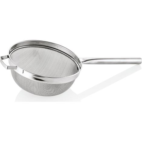 Passoire cuisine pro avec manche creux Ø 26 cm maille 2 mm inox - Was Germany
