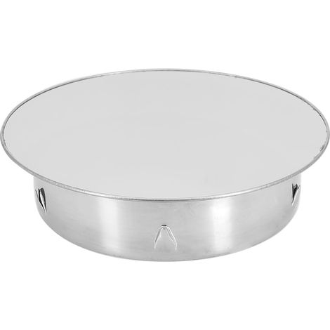 Cache-trou de cheminée en acier inoxydable pour tuyau de 150 mm, bouchon de tuyau de poêle avec anneau de fixation pour cheminée, couvercle de cheminée résistant aux intempéries pour (1/5)