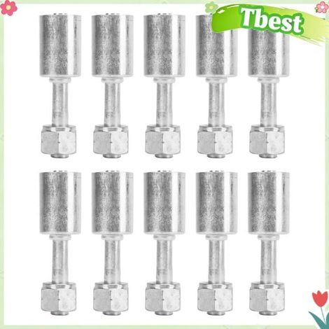 Tbest Raccord de tuyau de climatisation 10 Pièces R134 Raccord de Tuyau de Conditionnement Manchon 3/8 Pouces 180 moto durite (1/5)