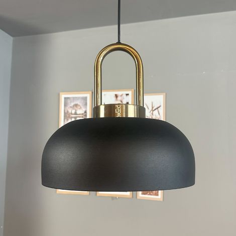 bamyum Rocha Suspension Luminaire Industrielle Rétro en Metal de 30 cm, Lustre de Salon Vintage, Éclairage de Plafond pour Chambre, Cuisine, Plafonnier, Lampe Suspendue (1/5)