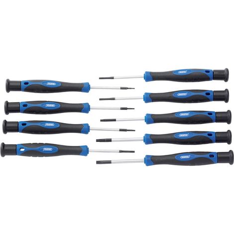 Draper TX-STAR® 9-Piece Precision Screwdriver Set with Soft Grip Handles (1/5)