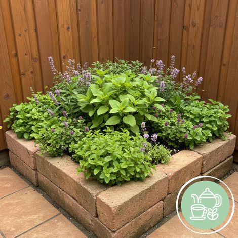 Kit de 8 Plantes Vivaces Aromatiques pour Tisanes et Infusions Herbes à Thé Pot 11cm pour 1 m2 - PANGIVO