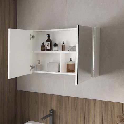 McNary armoire de toilette avec miroirs intégrés et deux portes (1/5)