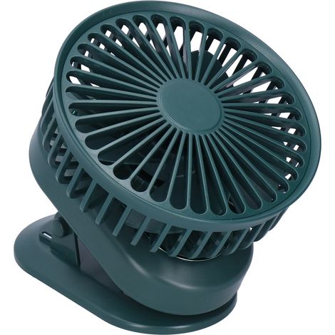 Tragbarer elektrischer Ventilator mit 3 Geschwindigkeitsstufen, automatischer Oszillation, USB-Ladefunktion, Sommer, umweltfreundlich (1/5)
