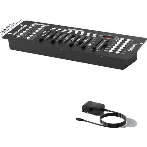 DMX-Controller, 192 Kanäle, eingebautes Mikrofon, EU-Stecker (1/2)