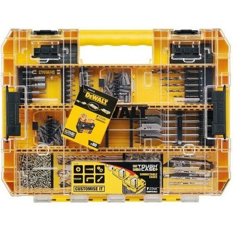 DeWalt Set di Punte e Bit Nero e Oro 80 pezzi