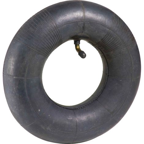 Chambre à air gonflable 14 pouces pour roues de chariot, diable ou brouette, installation rapide et facile, valve courbée, dimensions 360x85mm, couleur noire. (1/5)