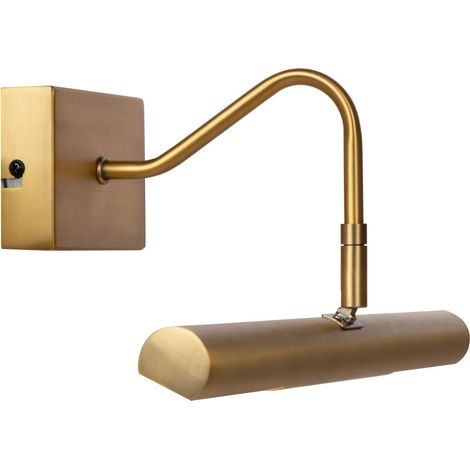 Applique quadro metallo ottone oro 36cm VINZ Lucide 2xG9 28W (1/5)