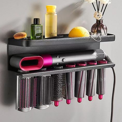Passend für Dyson Airwrap – Aufbewahrungsständer/Wandhalterung – Haartrocknerhalter – Fürs Badezimmer – Montage ohne Bohren (1/3)