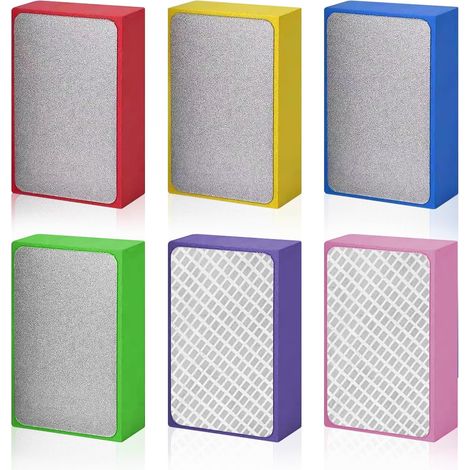 6 Disque De Ponçage, Grain 60 À 1000, Diamant Et Éponge, Pour Carrelage, Verre, Pierre