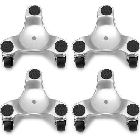 4 Pack Steel Tri-Dolly, 3 Wheel Mover’ s Dolly for Moving Cabinet, Furniture, Appliances (1/5)