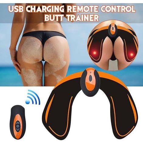 Masajeador eléctrico de cadera EMS con vibración, bastón para caderas delgadas, carga USB con control remoto. (1/5)