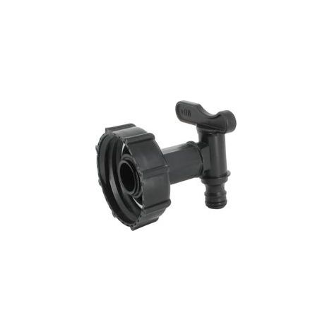 Raccord de Robinet pour Cuve IBC 1000L, Adaptateur de Vidange Universel en Plastique Robuste pour Réservoir d'Eau (1/4)