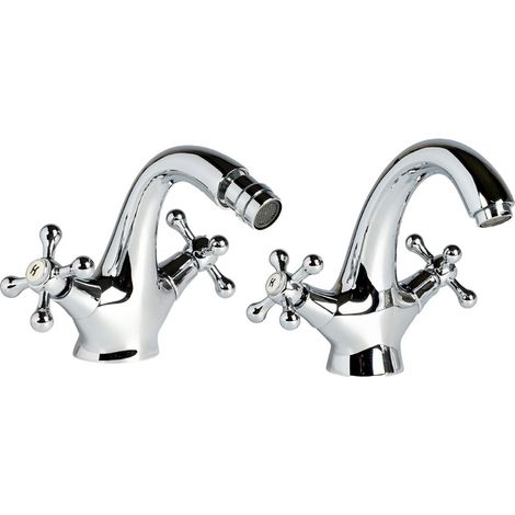 Grifo Para Lavabo Y Bidé Con Manilla En Cruz Narciso (1/6)