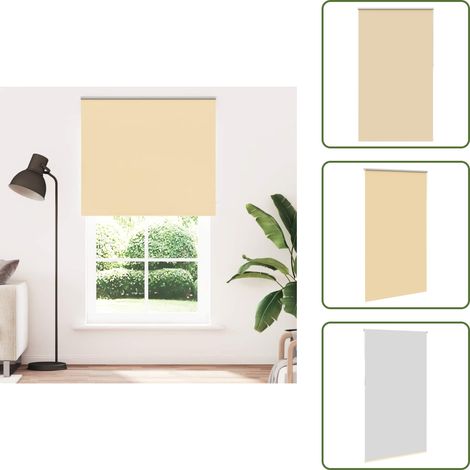 Verdunkelungsrollo Beige 130x210 cm Stoffbreite 126,6 cm - Verdunkelungsrollo - Verdunkelungsrollos - Rollo - Verdunklungsrollo (1/5)
