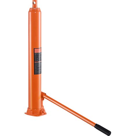 Mophorn Gato hidráulico de ariete largo, cilindro de elevación de motor de 4 toneladas con bomba de pistón único y base plana, cilindro de ariete hidráulico para polipastos de elevación de motor