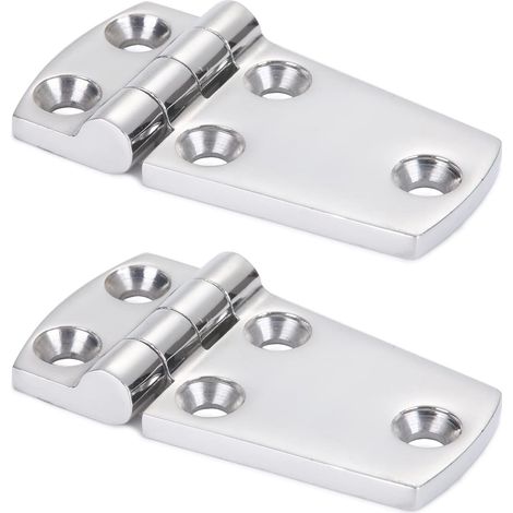 Support de matériel Porte Charnière Acier À toute épreuve Charnière de bateau en acier Cabinet Plateforme Charnière en acier inoxydable Marin Garage SUS316 2pcs 38 mm x 71 mm
