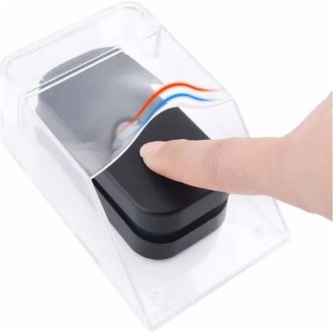 Protection étanche pour sonnette, coque de protection transparente, sans fil, fixation murale, protection anti-pluie extérieure (1/4)