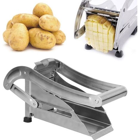 Coupe Frite Professionnel, Technologie Antidérapante, Coupe-Légumes, Accessoires pour Friteuse, Coupe Frites Manuel (1/5)