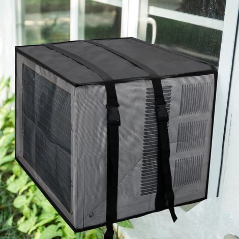 Cubierta exterior de malla de diseño más reciente para aire acondicionado de ventana，negra (1/5)