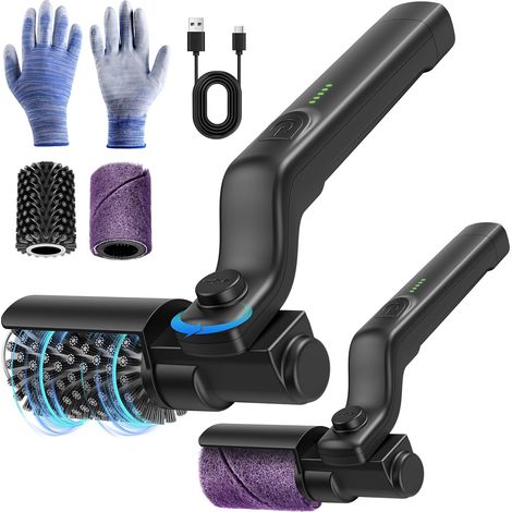 Filiyano-Brosse électrique rechargeable pour barbecue extérieur, tête de brosse rotative orientable à 180° en acier inoxydable (1/5)