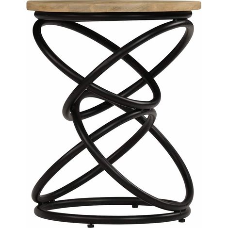 Table d'appoint et bout de canapé - Table Café Bois de manguier solide 40x50 cm BV229801 - BonneVie (1/5)