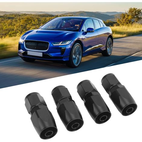 4-teiliger AN6-0 Grad universeller rechts drehbarer Schlauchanschluss für Fahrzeugmodifikationen, Kraftstoffadapter, schwarz. (1/5)