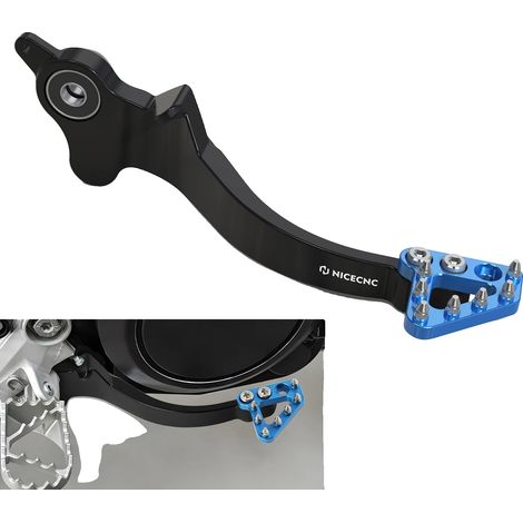 Pedale del freno per KTM 690 e Husqvarna 701, design regolabile, con caratteristiche antiscivolo (1/2)