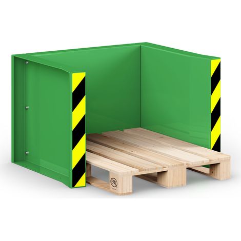 RR Industrietechnik Paletten Stapel Station RPS-05 BxTxH 1020x945x740 mm RAL 6018 Gelbgrün