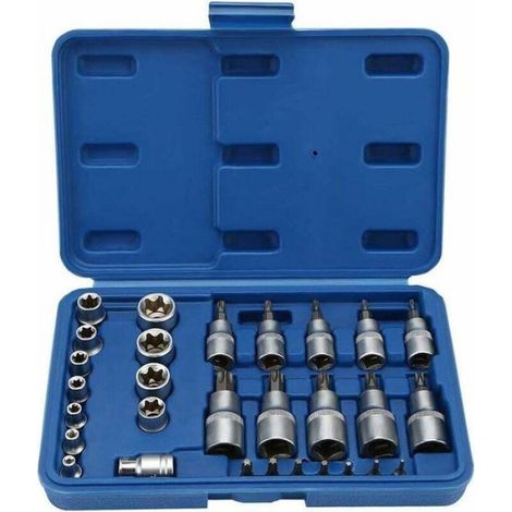 Coffret Douille Torx Femelle/Mâle T8-T55 avec Boîte (1/5)