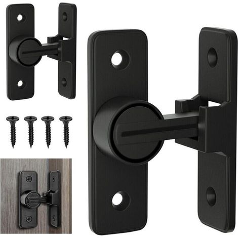 Verrou de porte de grange robuste, loquet coulissant pour porte de grange, verrou à 90 degrés, AU (1/5)