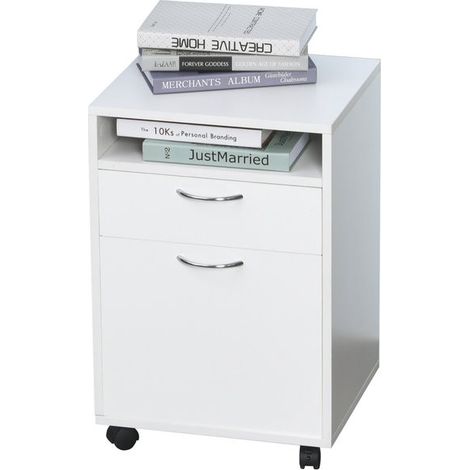 Caisson de bureau CHARLIE blanc (1/5)
