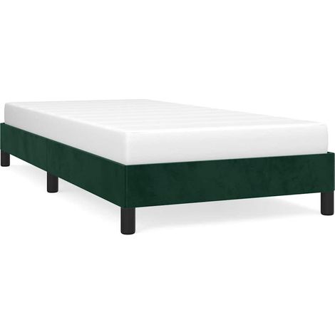 Maison Exclusive - Giroletto senza Materasso Verde Scuro 80x200 cm in Velluto (1/5)