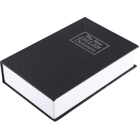 Coffre-fort dictionnaire créatif avec 2 clés, boîte de rangement pour argent et bijoux (taille moyenne) (1/5)
