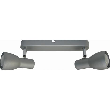 Lampada soffitto Candellux Picardo grigia metallo 2xE14
