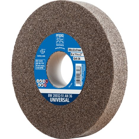 PFERD TOOLS Schleifbockscheibe Ø 200x32 mm Bohrung-Ø 51 mm A36 für universelle Schleifaufgaben (1/5)