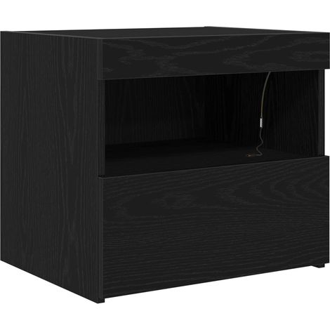 Maison Exclusive - Nachttisch Schwarz Eichen-Optik 50 x 40 x 45 c