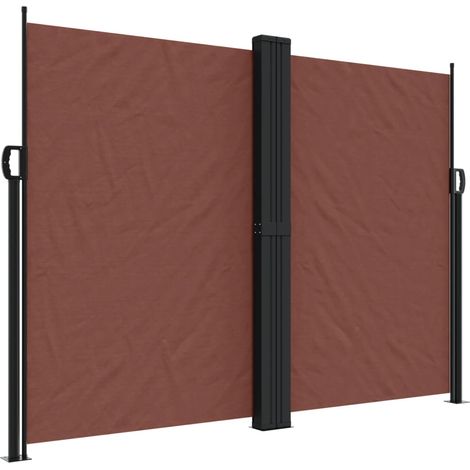 Auvent latéral rétractable marron 180x1000 (1/5)