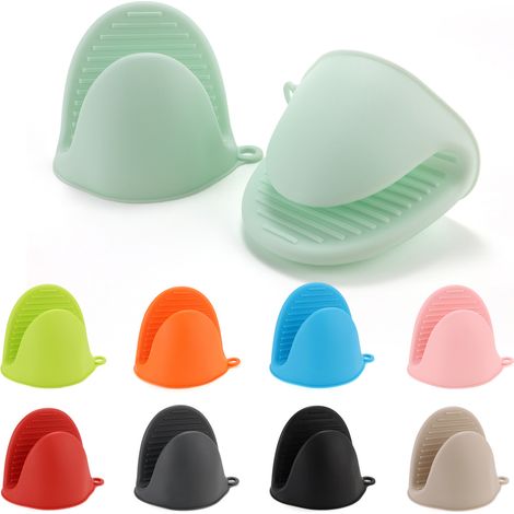 (Set da 9 pezzi) Guanti da forno in silicone Hubei, pronti all'uso in pentola o in cucina come presine o supporti per torte. (1/5)