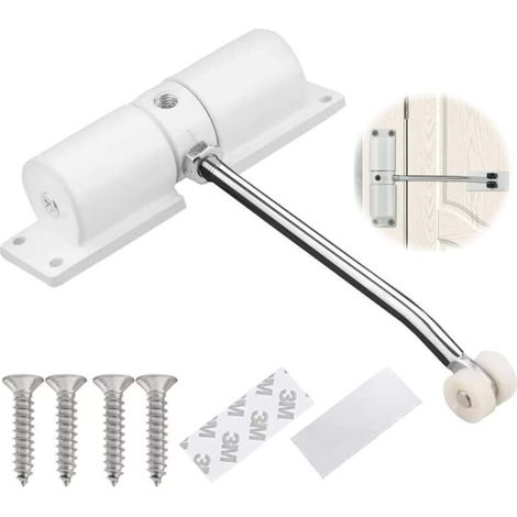 Ferme-porte automatique réglable pour porte intérieure, ferme-porte à ressort en alliage de zinc, serrure de porte adaptée pour maison, bureau et chambre à coucher (1/4)