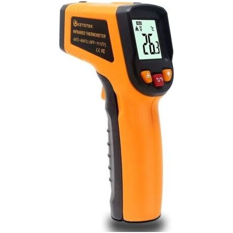 Thermomètre infrarouge thermomètre à eau électronique de haute précision à usage industriel '600B-50 600 ℃ émissivité réglable (1/4)