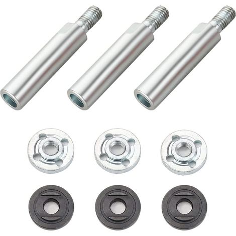 Extension de meuleuse d'angle, tige d'extension rotative en acier inoxydable, tige de meuleuse d'angle allongée, accessoires de polissage