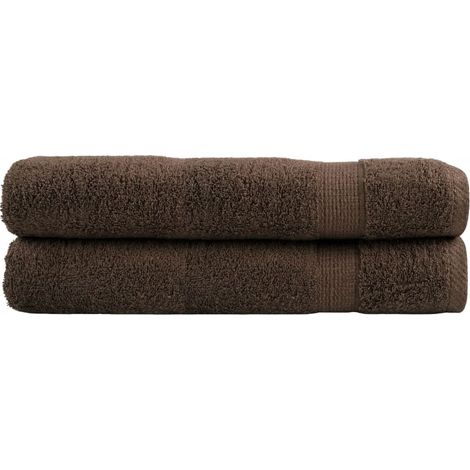 vidaXL Asciugamani Premium SOLUND 2 pz Marrone 100x200 cm 600 (1/5)