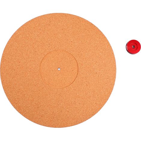 Tapis liège platine vinyle, antidérapant, non secouant, adaptateur, accessoires phonographe (1/5)